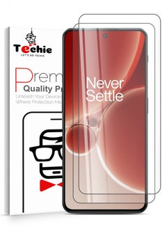 اشتري 2 Pack HD Tempered Glass Screen Protector for Oneplus Nord 3 / OnePlus Ace 2v - Anti Reflection Anti Bubbles 9H Hardness 0.33 mm Rounded Edges Easy Installation في السعودية