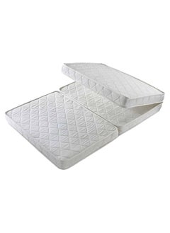 اشتري Comfy Portable Quilted White Folding Medicated Mattress 180x90x7 Cm في الامارات