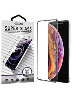 Buy For Apple iPhone 11 Pro Max/Apple iPhone X Pro Max/Apple iPhone Xs Pro Max Super Glass Tempered Glass 9H Screen Protector-Black in Egypt