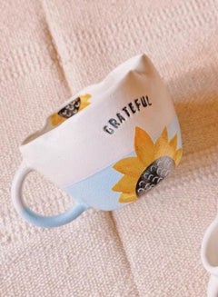 Buy Baby Blue Grateful Mug - Coffee Mug - Tea Mug - 400 ml in Egypt