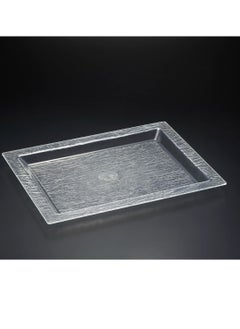 اشتري Acrylic Serving Tray Bark Clear 56 cm في الامارات