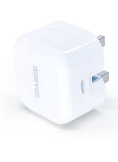 Buy Fast Charger with Type-C Port Foldable iPhone USB S Adapter Compatible with iPhone 14 Pro Max / 14 Pro / 13/14 Pro Max / 13 Pro / 13/12/11 / iPad, Samsung, Huawei, Xiaomi and Other Devices White Color in Saudi Arabia