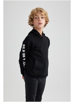 Buy Boy Oversize Fit Hooded Long Sleeve Knitted Sweat Shirt in Egypt