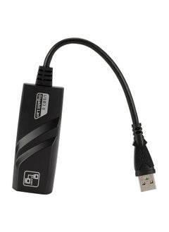 اشتري محول شبكة سلكي USB 3.0 إلى إيثرنت جيجابت RJ45 LAN بسرعة 10/100/1000 ميغابت في الثانية لبطاقة الشبكة للكمبيوتر المحمول والكمبيوتر الشخصي في الامارات