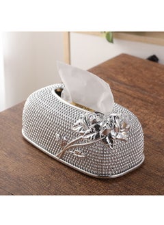 اشتري Kitchen Pumping Tray European Acrylic Tissue Box Silver في السعودية