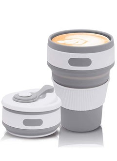 Buy Coffee Cup, Silicone Collapsible Cup, Eco-Friendly Travel Cup, Food Grade Silicone Cup, Portable Cup, Reusable Cups, Leak Proof Folding Cup for Outdoor Camping Hiking in UAE