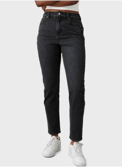 Buy High Waist Mom Jeans in Saudi Arabia