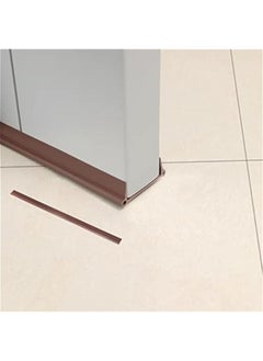 Buy Under Door Seal Under Door Draft Stopper Double Door Bottom Sealing Strip Self Adhesive Door Draft Sweep Seal for Soundproofbrown) in Saudi Arabia