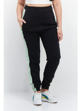 اشتري Women Sportswear Fit Training Sweatpants, Black/Green في الامارات