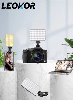 اشتري LED Selfie Light with Front & Back Phone Clip 3 Light Modes Portable Clip on Light for Phone/Tablet/Laptop, Zoom Call TikTok Video Fill Light في السعودية