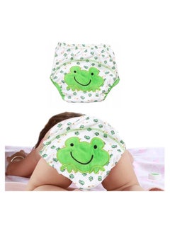 Buy Baby Diapers Cotton and Reusable Baby Washable Cloth Diaper Nappies, Baby Training Pants, Ideal for Toddlers and Children (Frog) in Egypt