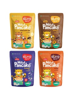 Buy Slurrp Farm Healthy Pancake Lovers Combo Blueberry Classic and Chocolate and Banana in UAE