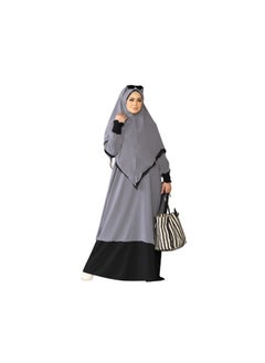 Buy Edna material is crepe in chiffon, crepe in chiffon, it consists of 4 pieces, a niqab, a veil, a ribbon, and an abaya. The size can be worn up to 90 kilos for women. in Egypt