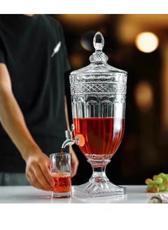 Buy Glass Drinks With Lid And Base Dinnerware Juice As Well As Ice Tea in Saudi Arabia