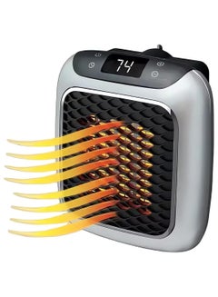 Buy Space Heater, Programmable Space Heater with LED Display, Wall Outlet Electric Heater with Adjustable Thermostat and Timer for Home Office Bathroom Indoor Use, Small Plug in 800 Watt Heater in Saudi Arabia