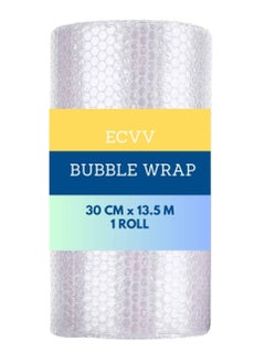 Buy ECVV Bubble Wrap Roll | 30 cm x 13.5 m | Air Bubble Cushioning Wrap for Packaging, Shipping, Mailing, Packing and Moving Supplies in UAE