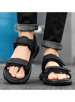 Buy Men's Casual Sandals Black in Saudi Arabia