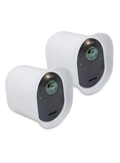 Buy 2X Skin Compatible With Arlo Ultra Arlo Pro 3 Pro 4 Silicone Security Camera Case Outdoor Cctv Cover White in UAE