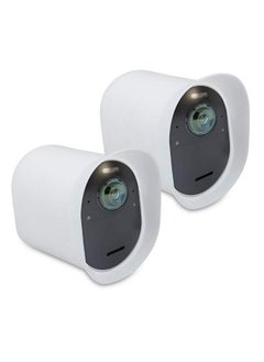 Buy 2X Skin Compatible With Arlo Ultra Arlo Pro 3 Pro 4 Silicone Security Camera Case Outdoor Cctv Cover White in UAE