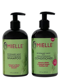 اشتري Rosemary Mint Biotin Infused Encourages Growth Hair Products for Stronger and Healthier Hair Shampoo & New Conditioner Styling Bundle Set 2 PCS في الامارات