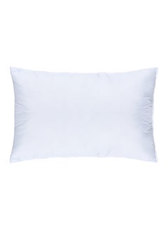 اشتري Diamond Press Ultra-Soft Pillow - 48x75 cm, White, Premium 100% Microfiber & Hollow Fiber Filling, Plush Comfort for Restful Sleep في الامارات