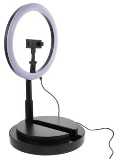 Buy LED Ring Light 11inch Dimmable 3 Light Modes with Foldable Stand and Phone Holder in UAE