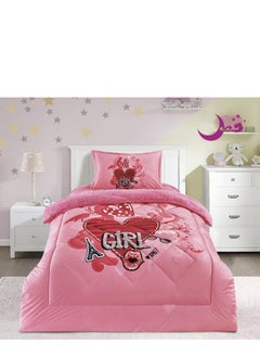 Buy Soft and Fluffy Medium Filling Velvet Crib Bedding Set 3pcs One Size for Boys Girls Fashion Print and Stitched Pattern Double Side Soft in Saudi Arabia