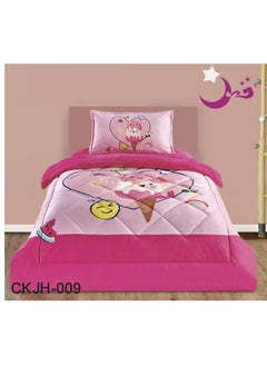 Buy Soft and Fluffy Medium Filling Velvet Crib Bedding Set 3pcs One Size for Boys Girls Fashion Print and Stitched Pattern Double Side Soft in Saudi Arabia