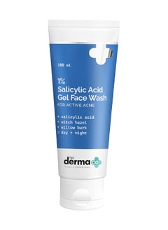 Buy The Derma Co 1% Salicylic Acid Gel Face Wash With Salicylic Acid & Witch Hazel For Active Acne - 100 ml in UAE