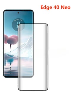 Buy Motorola Edge 40 Neo Screen Protector, Glass Tempered Bubble Free, Anti-Scratch, Anti-Fingerprint, 9H Hardness 3D Curved Edge Screen Protection  for Moto Edge 40 Neo Accessories in Saudi Arabia