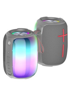 Buy AWEI Y525 Portable Bluetooth 5.3 Talker Portable TWS Hifi Speaker Wireless USB Outdoor Speaker Mini Music RGB Light Running - Grey in Egypt