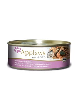 Buy Applaws Cat Mackerel with Sardine 156g Tin in UAE