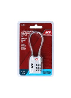 Buy 3 Dial Zinc TSA Luggage Lock Silver 30 mm 5644984 in Saudi Arabia