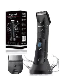 اشتري Hair Clipper Professional Body Hair Trimmer Model KM-1838 Black في الامارات