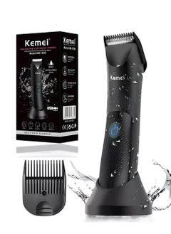 اشتري Hair Clipper Professional Body Hair Trimmer Model KM-1838 Black في الامارات