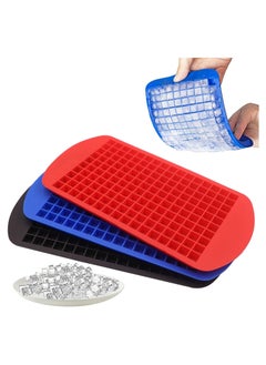 Buy COOLBABY Mini Ice Cube Trays 3 Pack, 160 Crushed Ice Cube Molds Easy Release Small Ice Cub in UAE