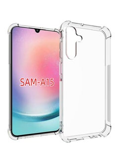 اشتري Phone Case For Samsung Galaxy A15 Crystal Clear Ultra Slim Anti Scratch Shockproof Protective TPU Back Cover في السعودية