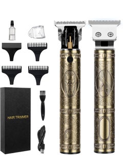 اشتري Padom Hair Trimmer for Men, Electric Beard trimmer, Zero Gapped Cordless Trimmer, Rechargeable T-Blade Trimmer, Professional Hair Clippers for men, Shaver Hair Cutting Kit, Gifts for Men في الامارات