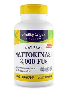 اشتري Nattokinase 2,000 FUs, 100 mg - Dietary Supplement - Helps Maintain Normal Circulatory Health - Vegan, Non-GMO & Gluten-Free Nattokinase - 180 Veggie Capsules في الامارات