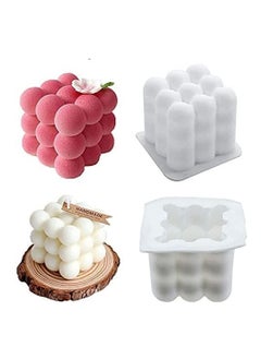 Buy 2 Pack Candle Moulds, Silicone Candle Moulds, Candle Making Kit Supplies, Silicone Mould for Handmade Candle Soap Cake Mousse Ice Cream in UAE