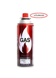 Buy 8-Piece Butane Gas Cartridge, 220g Gas Canister Made in Korea in UAE