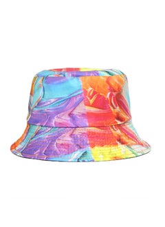 Buy Graffiti Printed Sunscreen Fisherman Hat in UAE