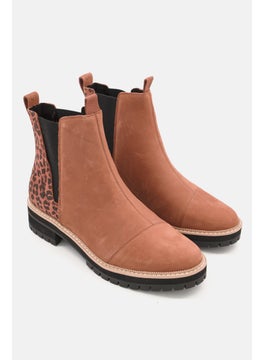 اشتري Women Dakota Slip On Ankle Boots, Dark Brown Combo في الامارات