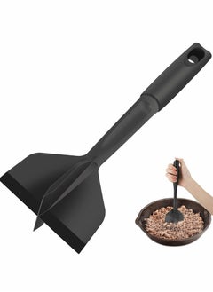 اشتري Meat Chopper, Hamburger Premium Heat Nylon Resistant Masher, Professional Ground Beef Smasher, Chopper for Beef, Turkey, Meat, Potato Masher Utensil, Black في الامارات