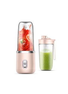 Buy Portable Blender, Blender Juicer Juice Cup Fruit Blender Portable Fruit Cup, USB Rechargeable Personal Size Juice Cup, Personal Blender for Smoothies and Smoothies, 400ml Travel Juice Cup(Pink) in Saudi Arabia