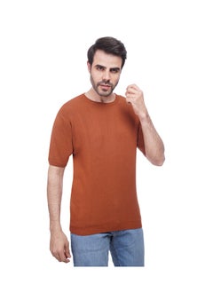 Buy Coup - Plain Woven T-Shirt With Round Neck in Saudi Arabia