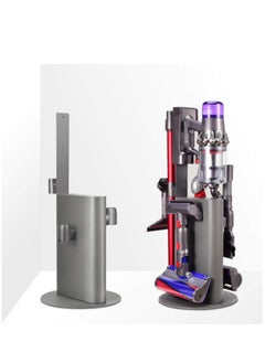 اشتري Vacuum Stand Holder for Dyson V15 V12 V11 V10 V8 V7 V6 Cleaner, Stable Metal Storage Rack, Drill-free Organizer Bracket Compatible with Dyson Cordless Vacuum Cleaner and Its Tools, Grey في الامارات