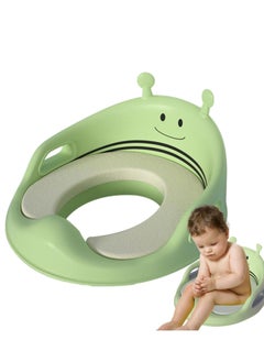 Buy Potty Training Seat, Portable Toddler Toilet Seat with Handle and Backrest, Toilet Coach Ring for Boys and Girls (Green) in Saudi Arabia