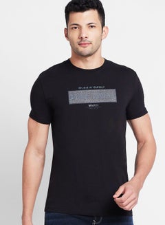 Buy Printed Crew Neck T-Shirt in UAE