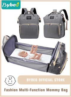 اشتري Baby Diaper Bag Backpack, Multifunction Diapers Changing Station for Boys Girls Outdoor and Travel, Infant Shower Gifts, Large Capacity, 900d Oxford, USB Port في السعودية